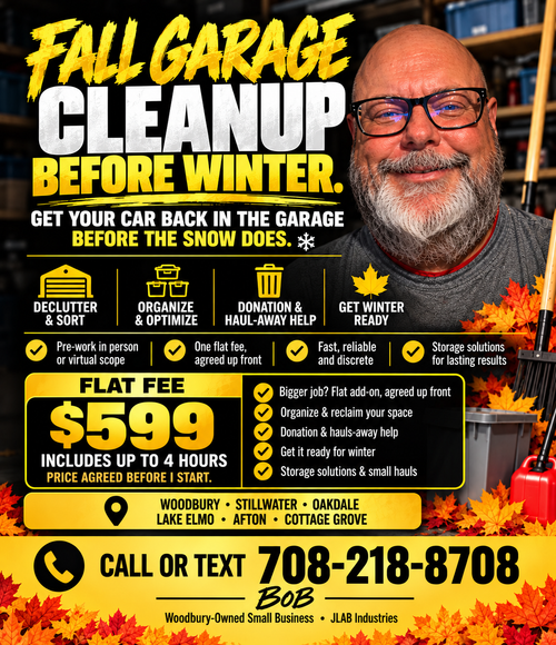 JLAB Industries fall garage cleanup service